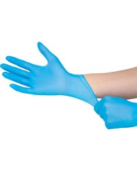 Nitril-Handschuh gepudert, 24 cm lang blau, Größ